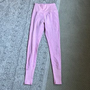 Alosoft High Waist Lounge Legging in Parisian Pink Heather